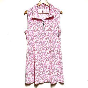 NWOT Lulu B Quarter Zip Dress Sleeveless Pink Coral Sz 1X